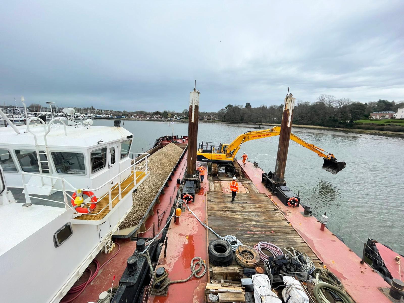 The team working on the River Hamble