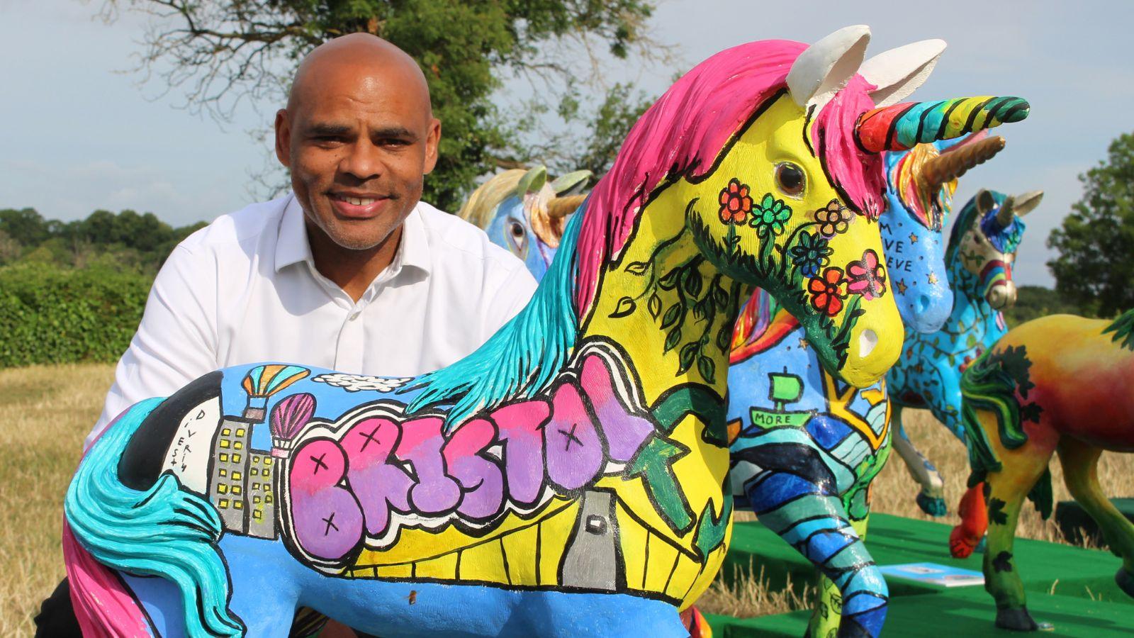 Bristol Mayor Marvin Rees visited some of the collection