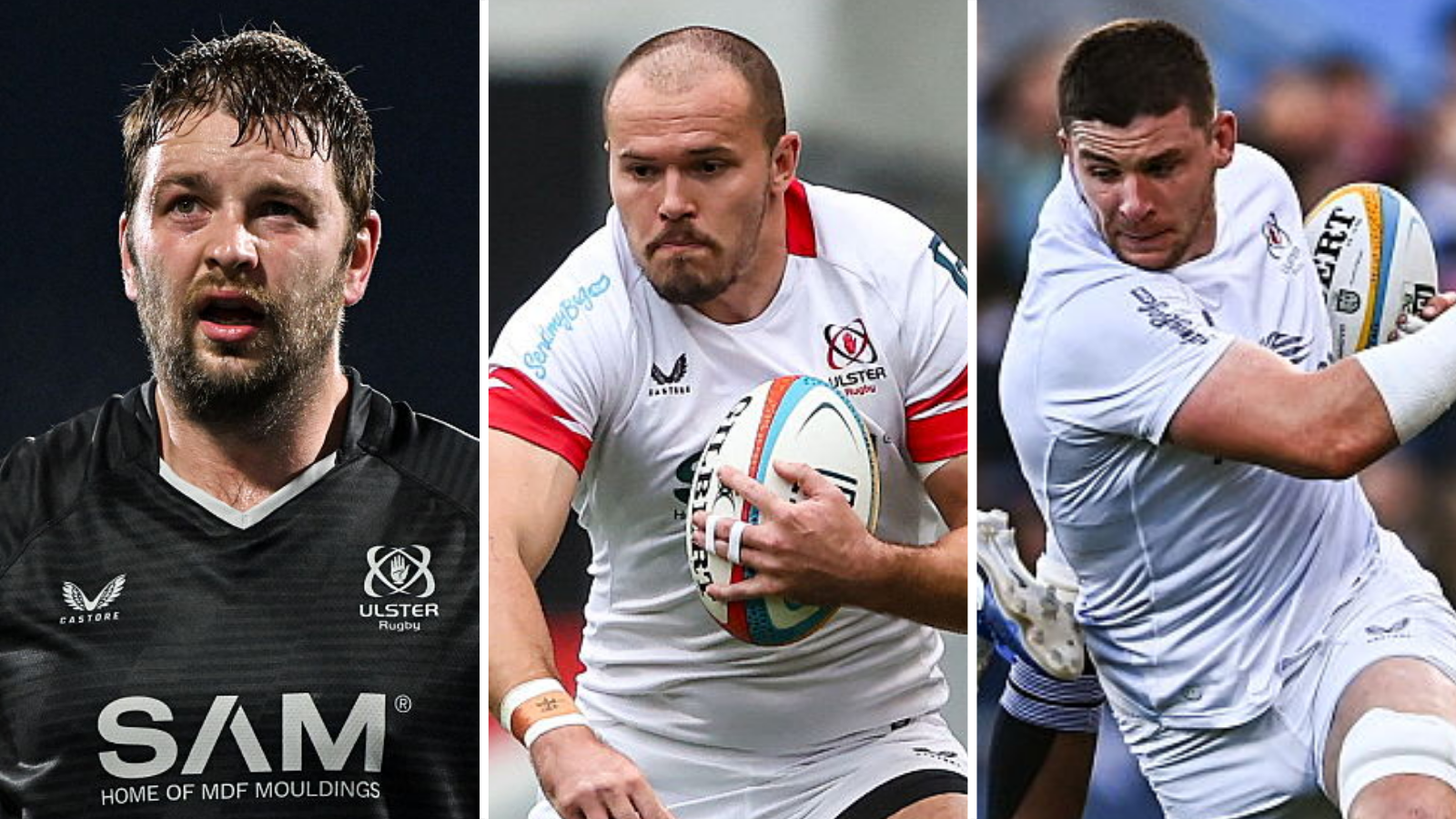 Iain Henderson, Jacob Stockdale and Nick Timoney