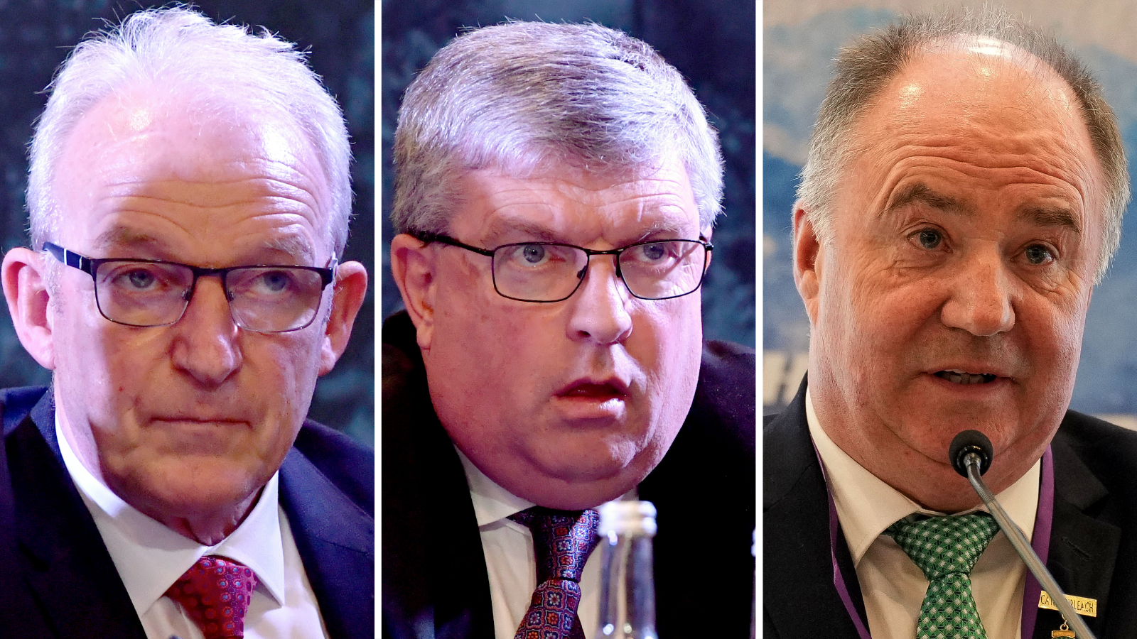 Sligo's John Murphy, Tipperary's Ger Ryan and Wexford's Derek Kent