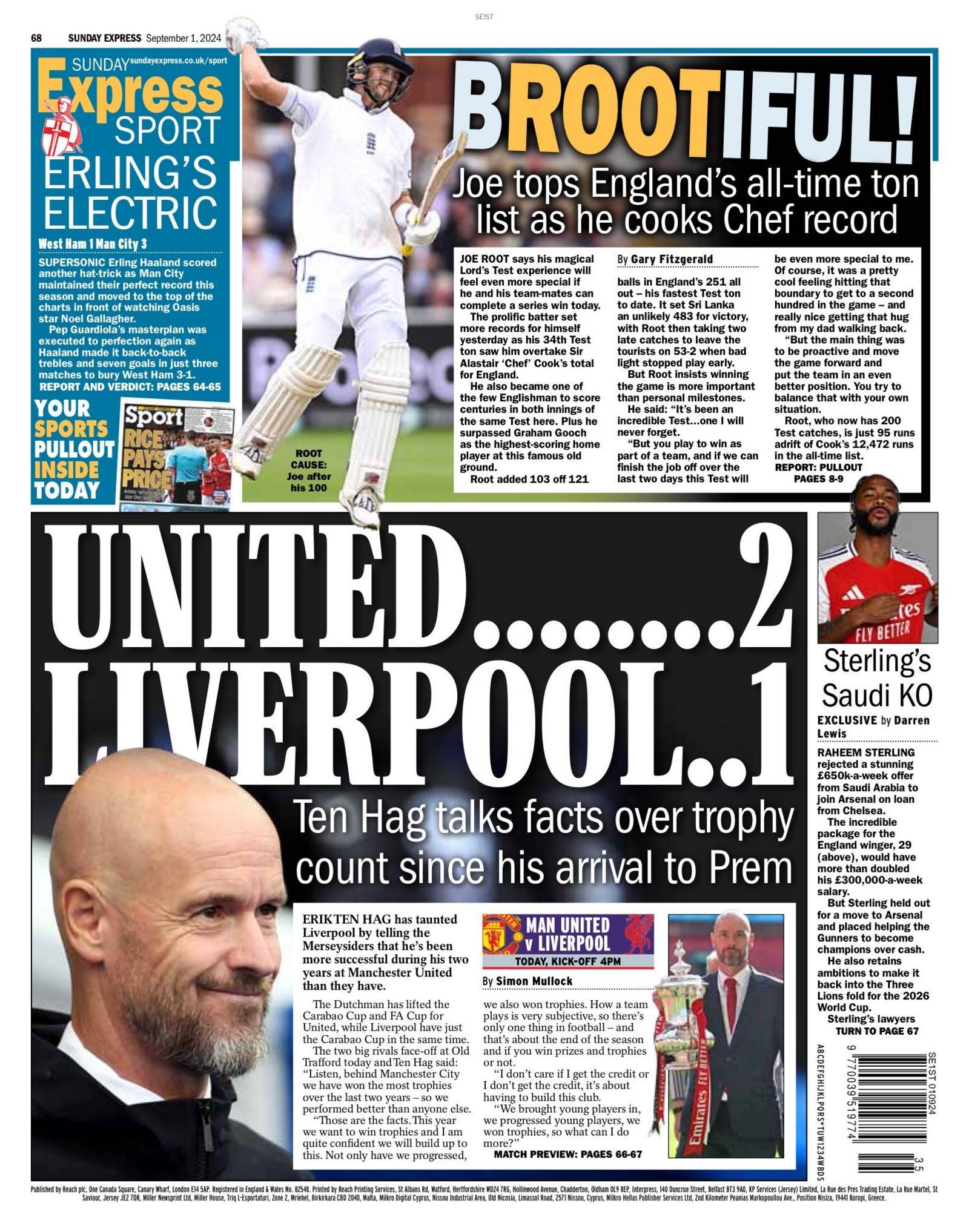 Express back page