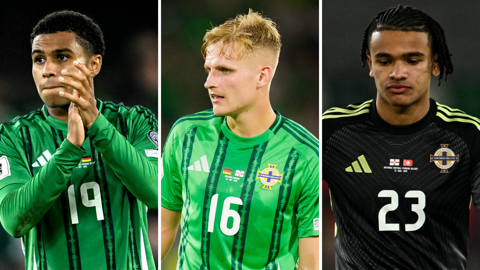 Split image of Shea Charles, Ali McCann and Pierce Charles