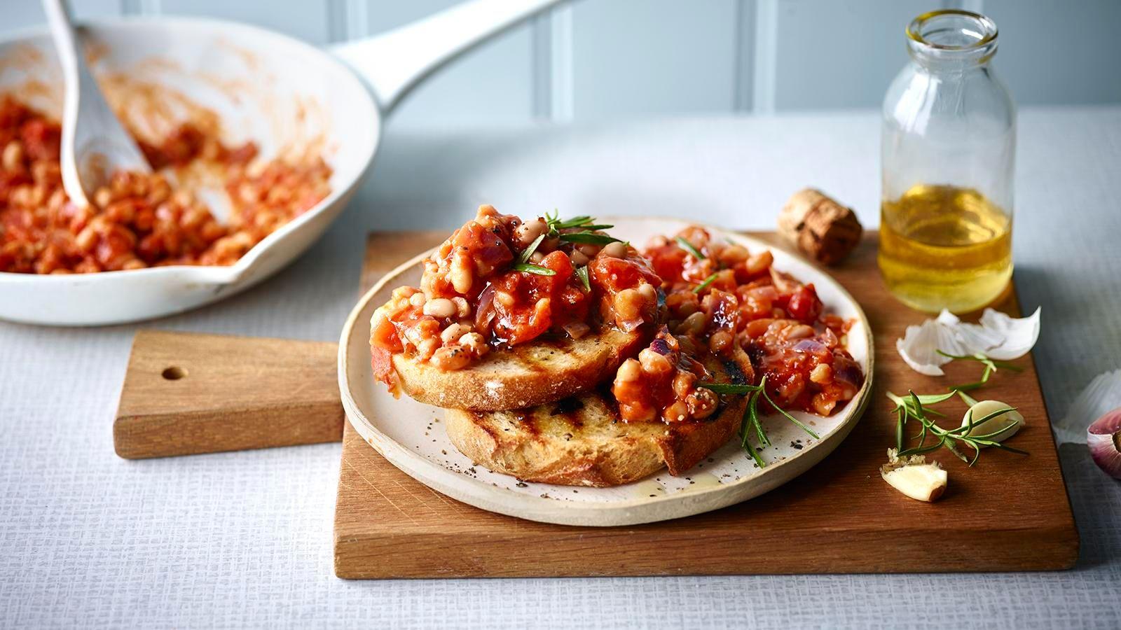 Tuscan beans on sourdough toast
