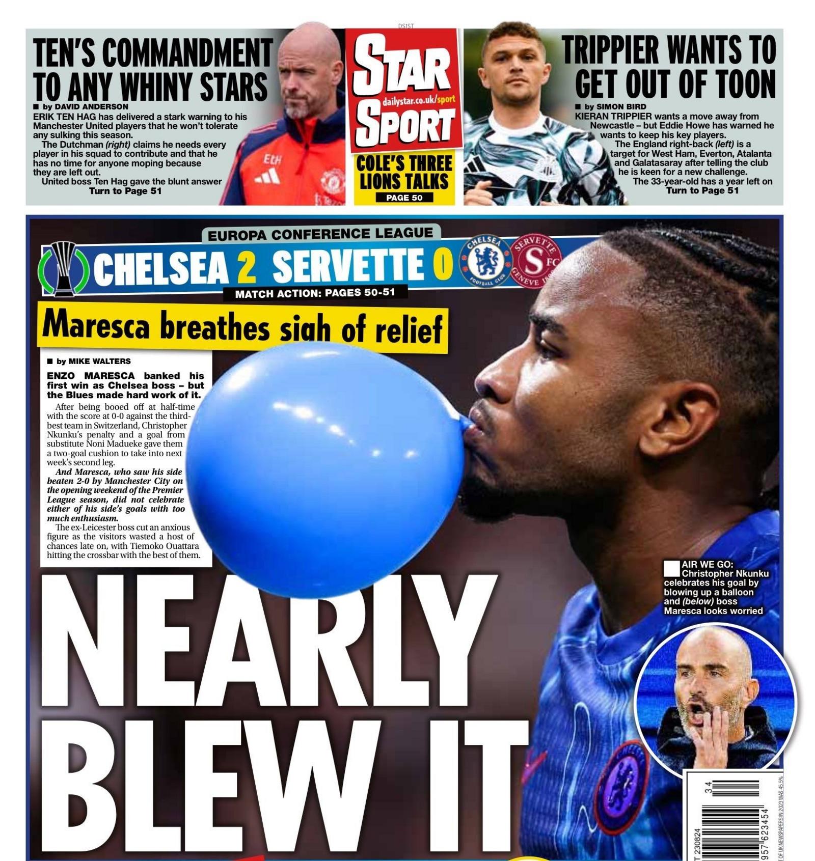 Star back page