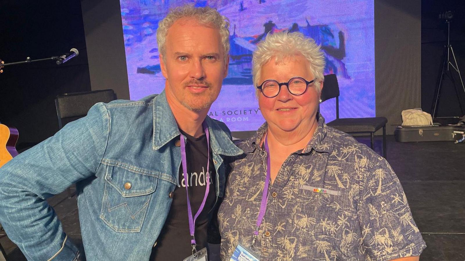 Colin MacIntyre and Val McDermid