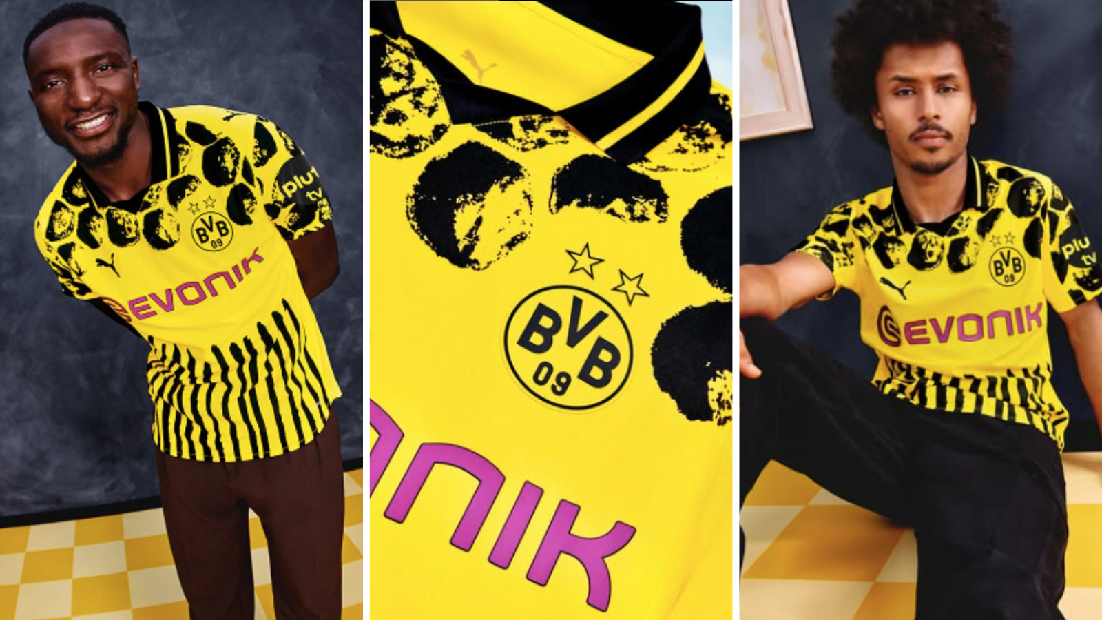 Serhou Guirassy and Karim Adeyemi wear new Dortmund Club World Cup kit.