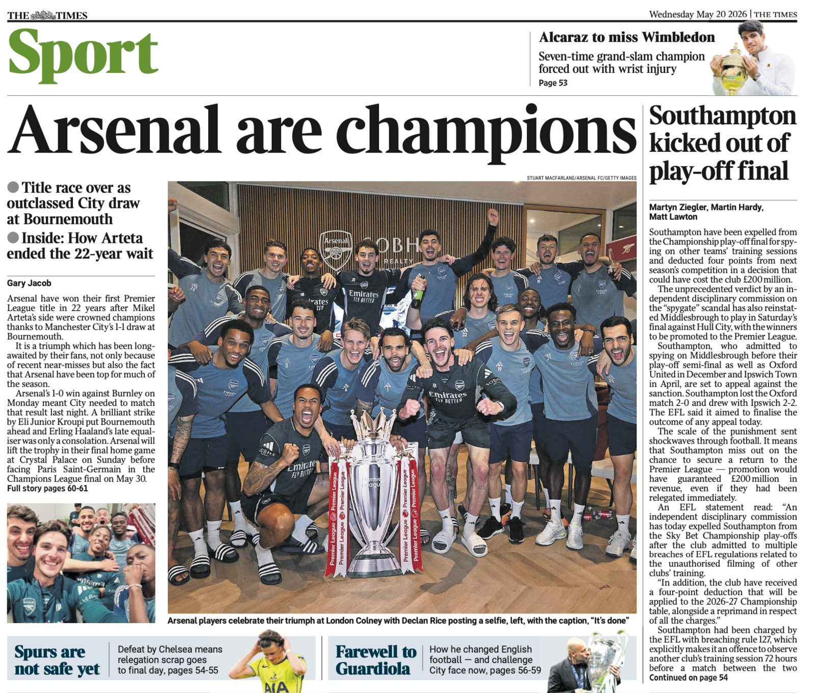 Times back page 