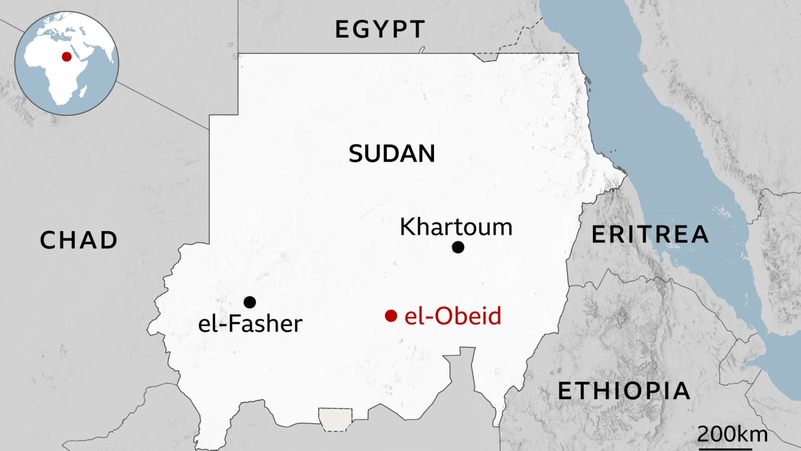 Map of Sudan