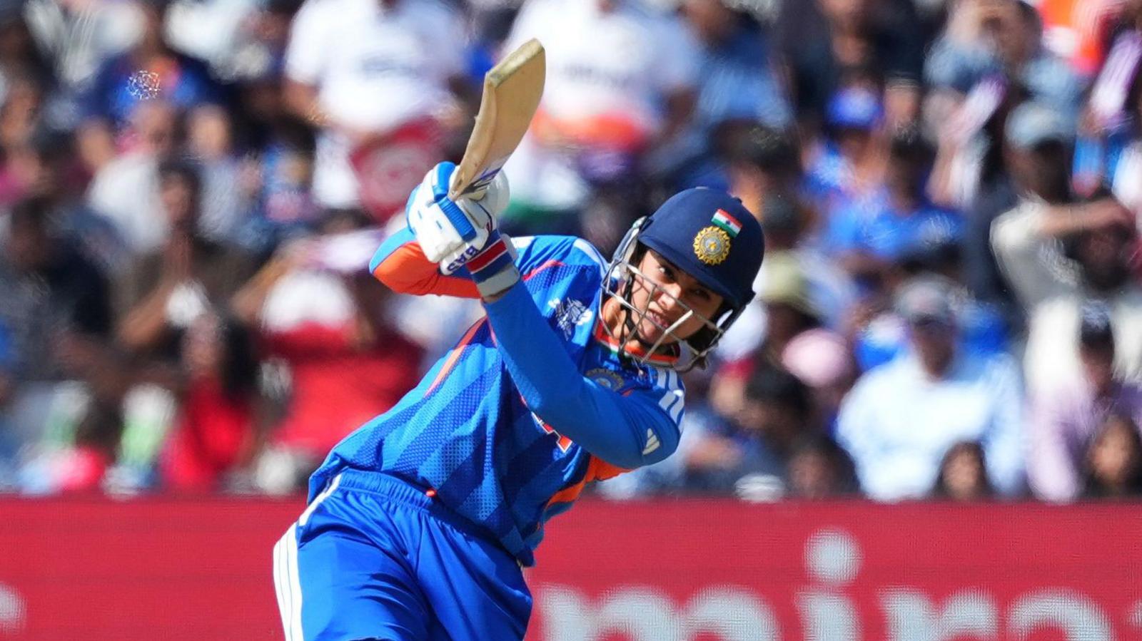 Smriti Mandhana batting for India
