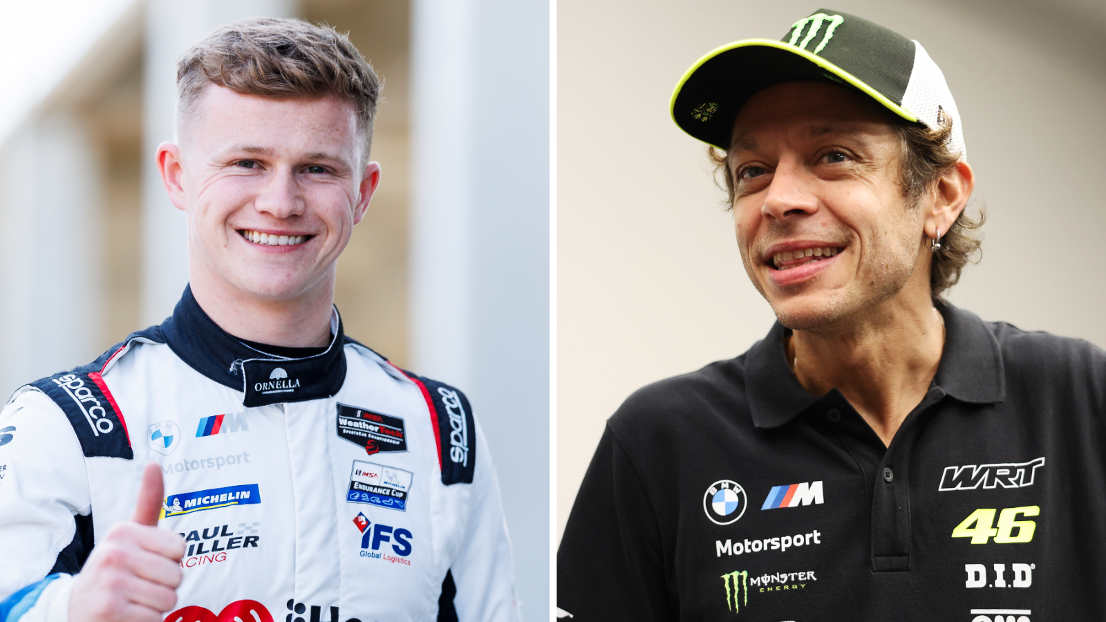 Dan Harper and Valentino Rossi