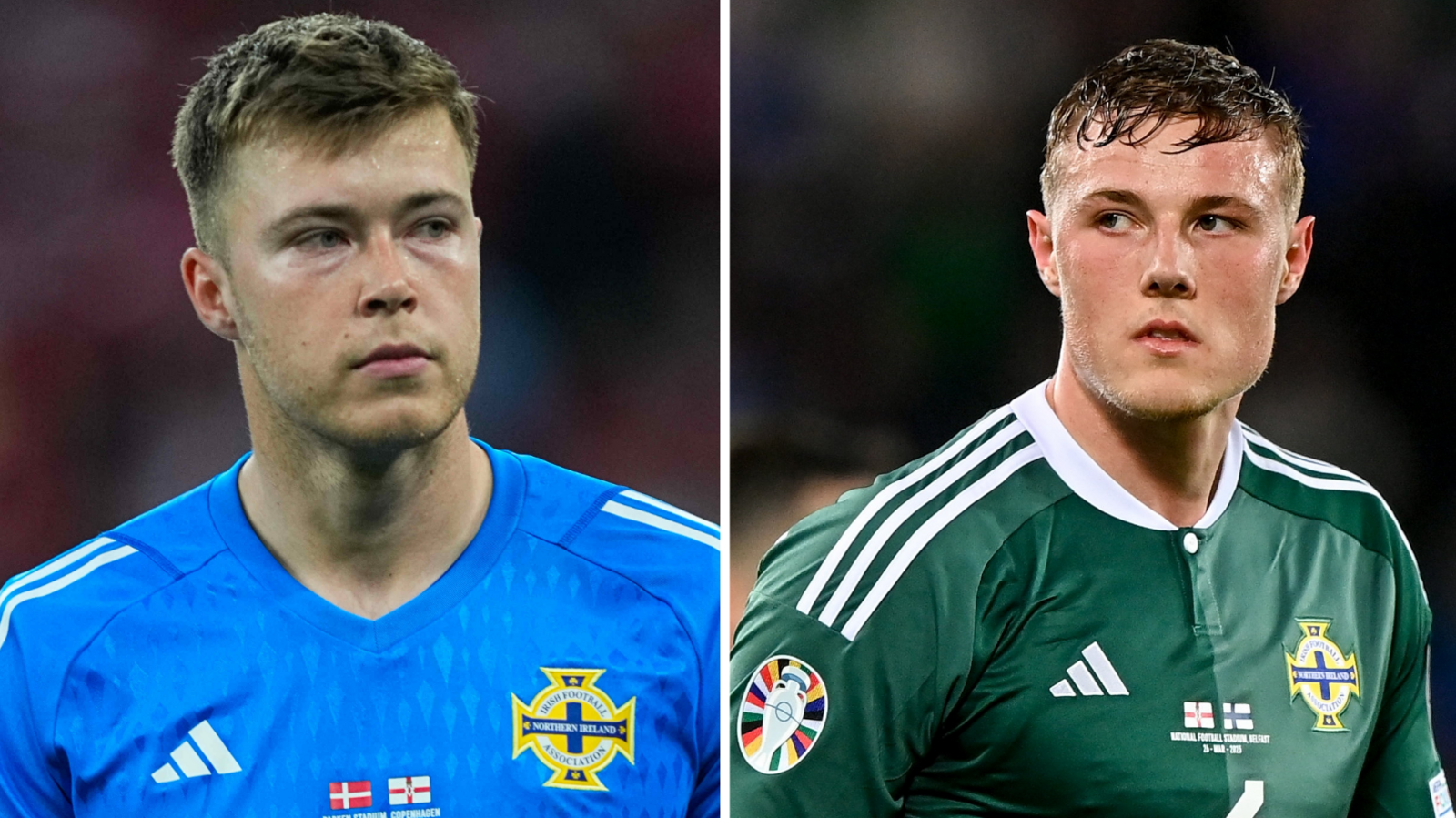 Bailey Peacock-Farrell and Daniel Ballard will miss Northern Ireland's games against Belarus and Bulgaria