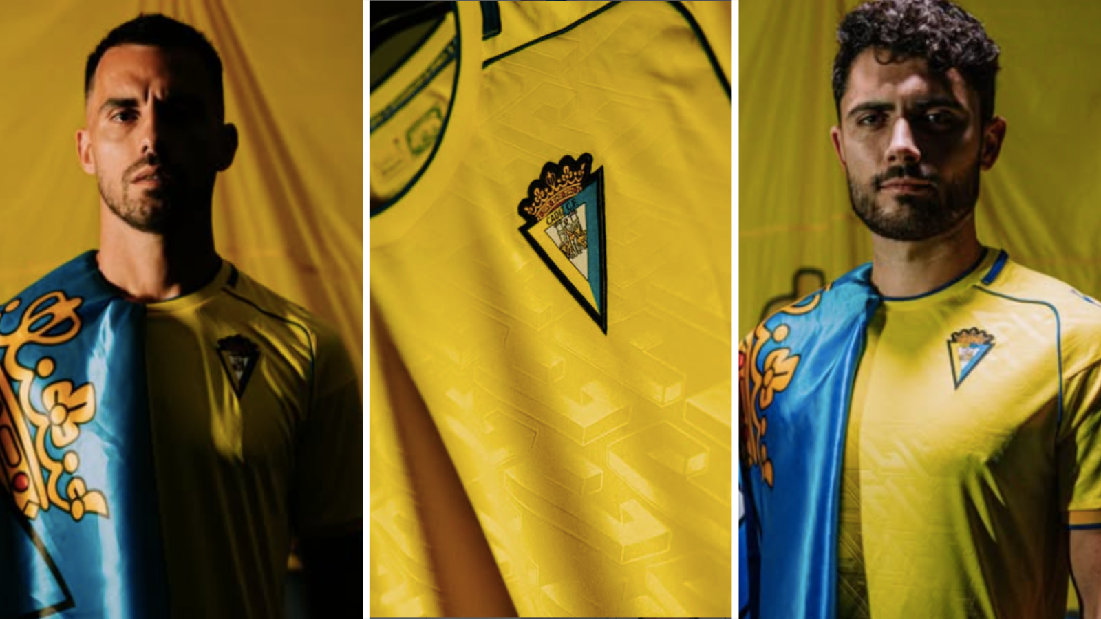 Suso and Sergio Ortuño wear new Cadiz home kit.