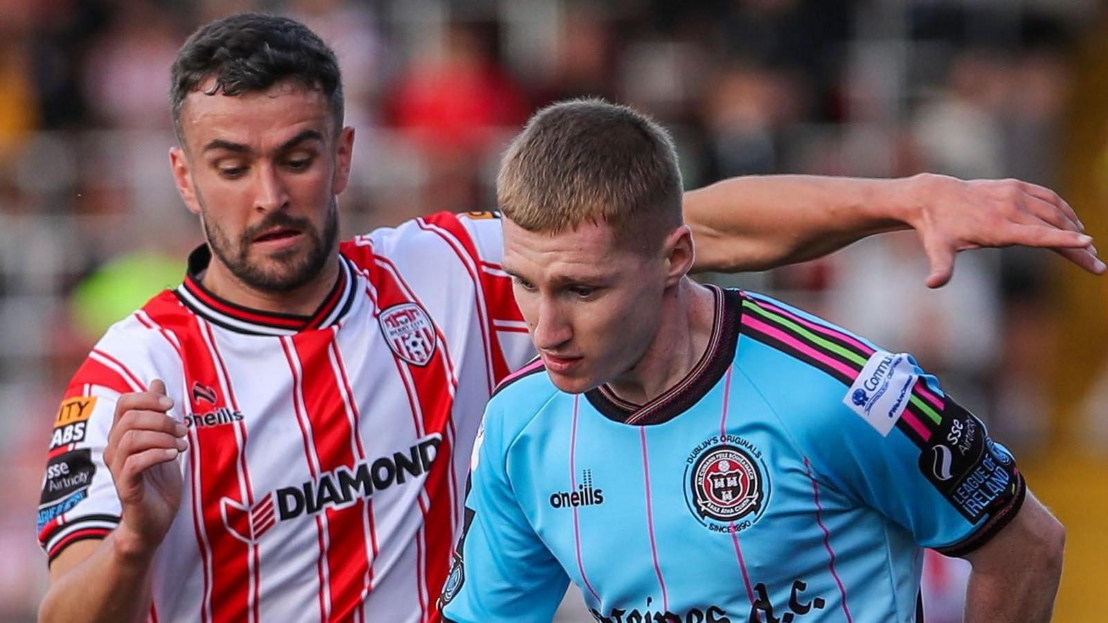 Ross Tierney in action against Michael Duffy