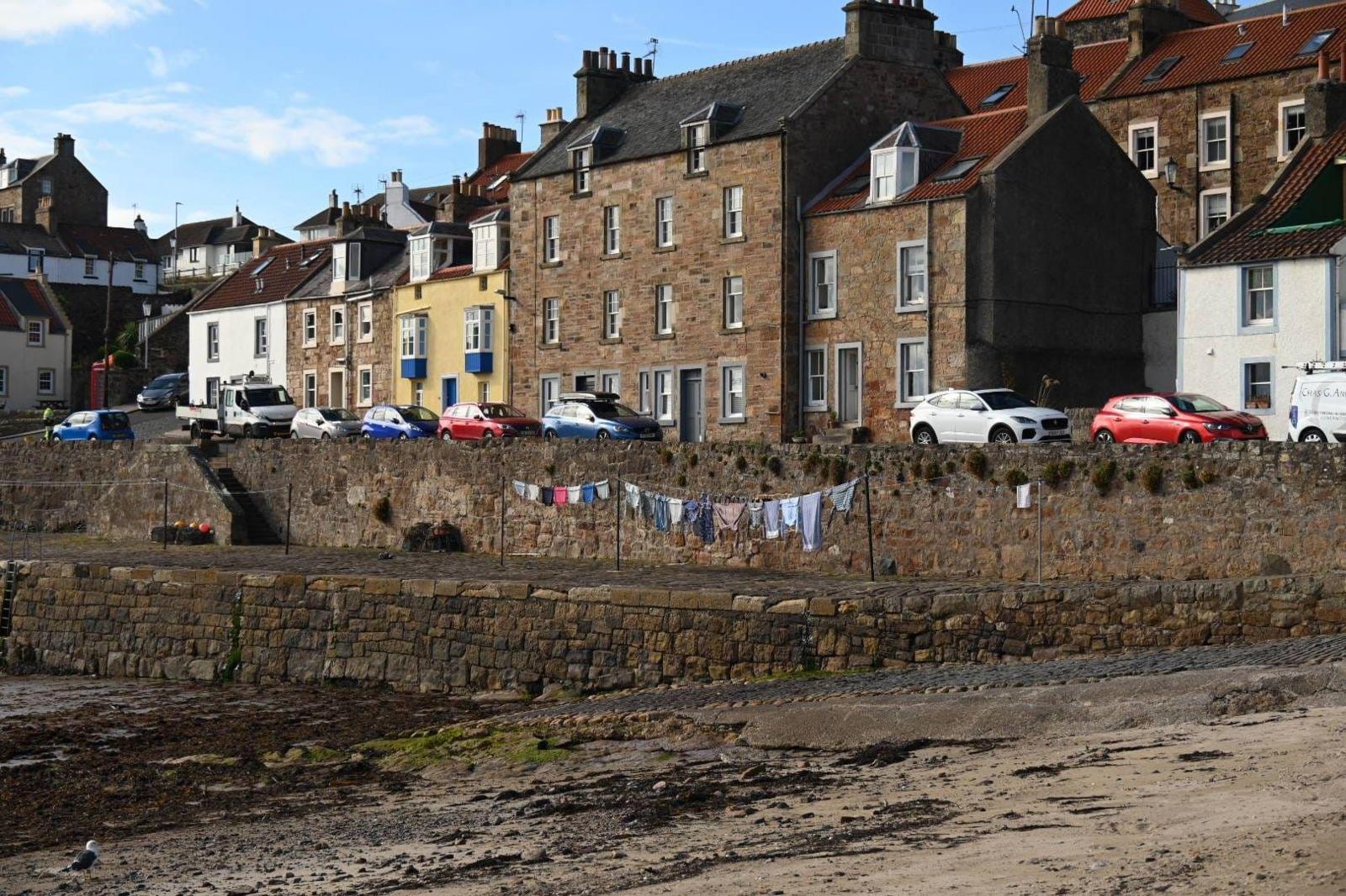 Wash day at Cellardyke Harbour in Fife