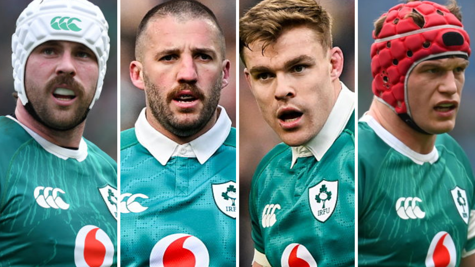 Mack Hansen, Stuart McCloskey, Garry Ringrose and Josh van der Flier