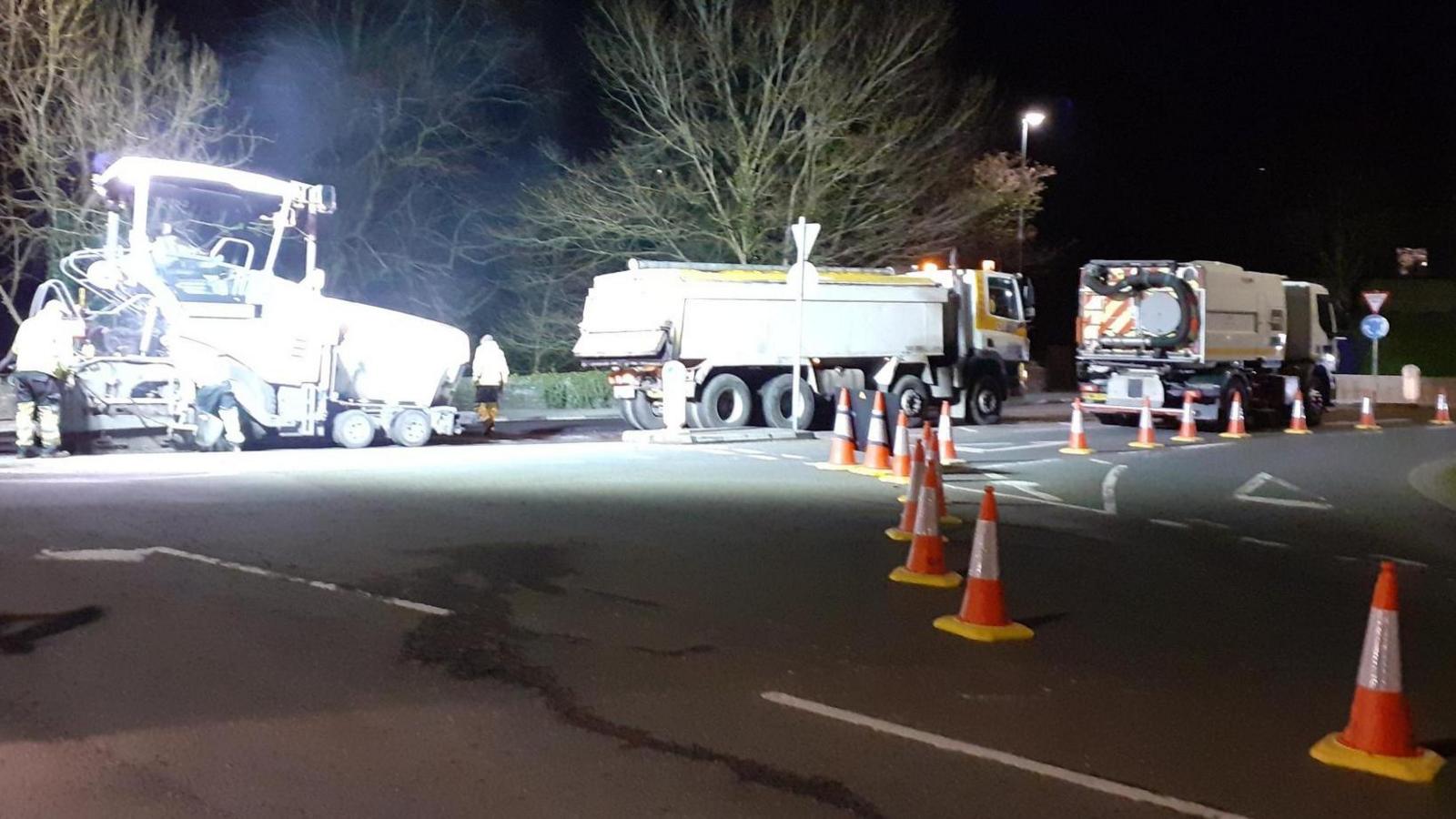 Work vehicles at Quarterbridge