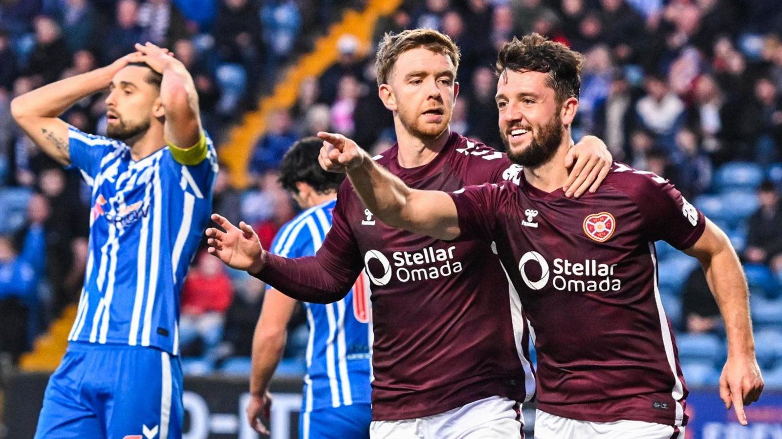 Hearts celebrate
