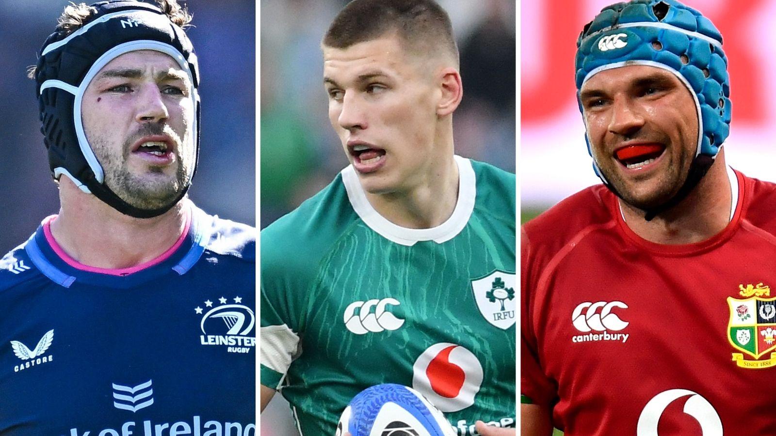 Caelan Doris, Sam Prendergast and Tadhg Beirne
