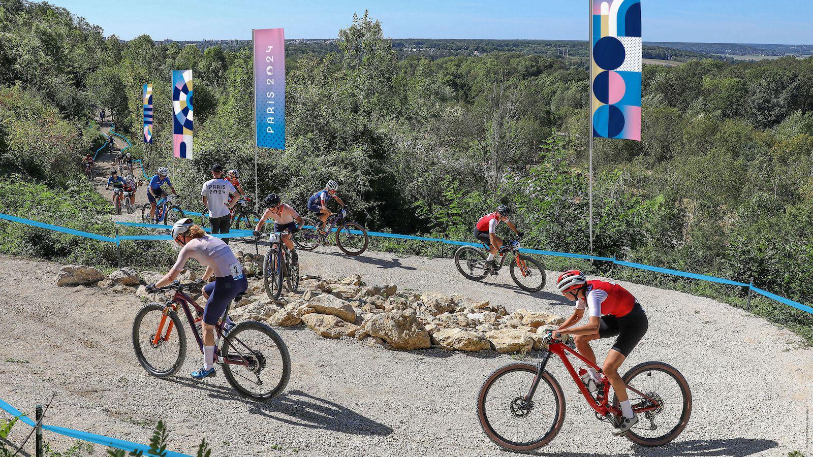 An artist's impression of the mountain bike course at Elancourt Hill