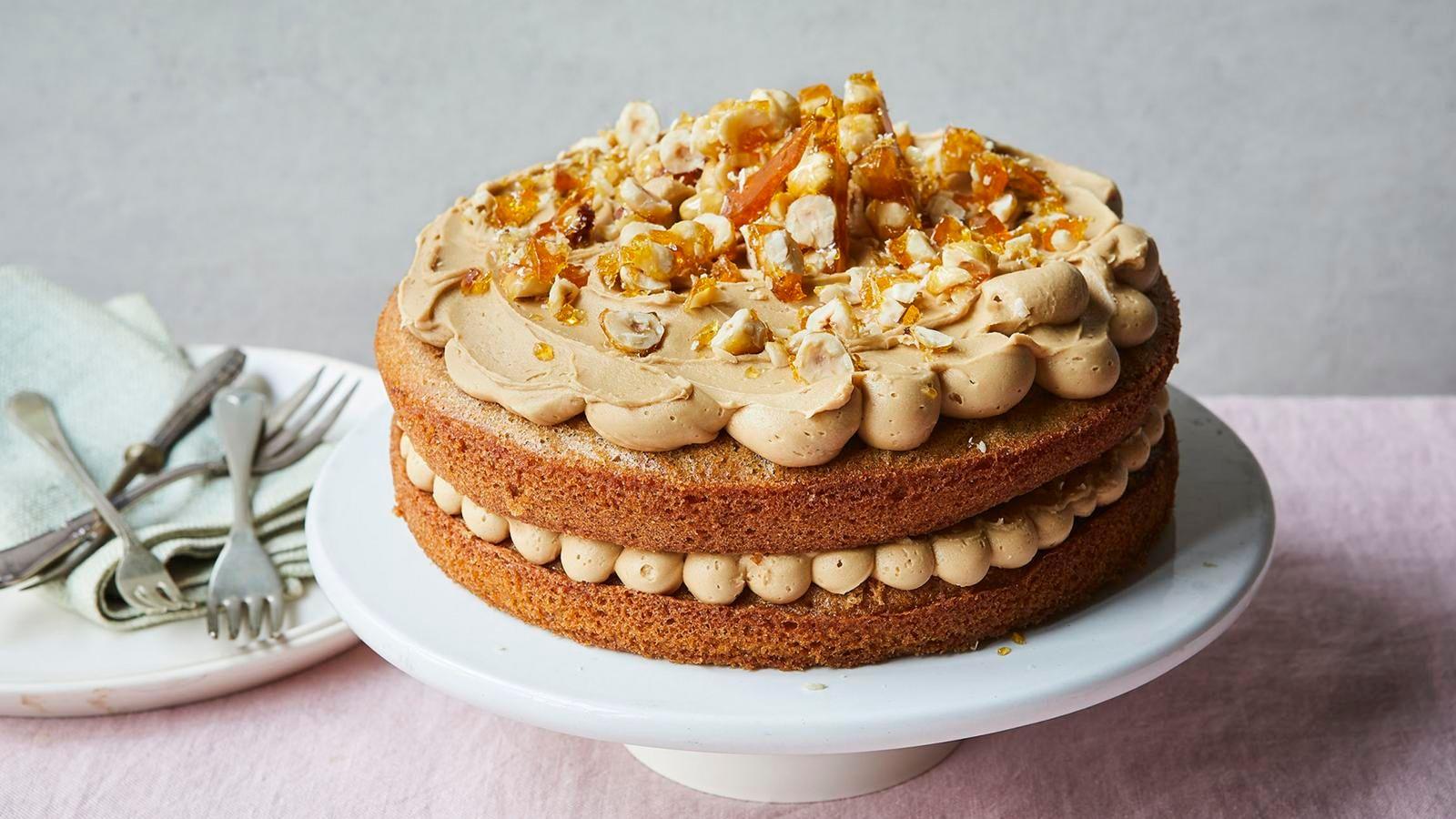 Mary Berry's coffee and praline cake