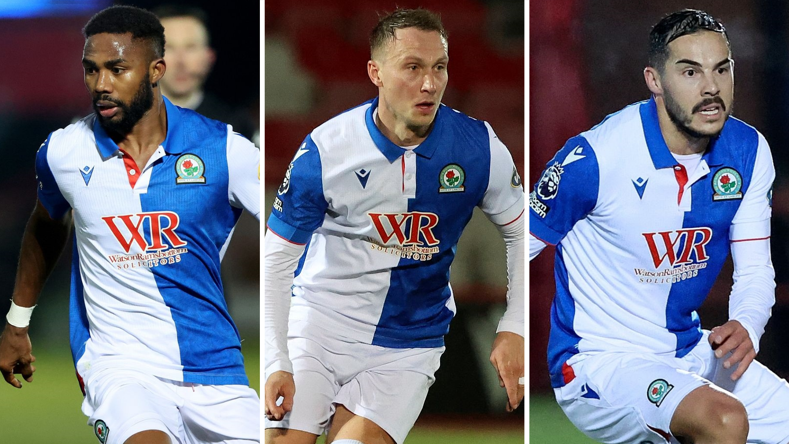 Blackburn's Emmanuel Dennis, Cauley Woodrow and Yuri Ribeiro