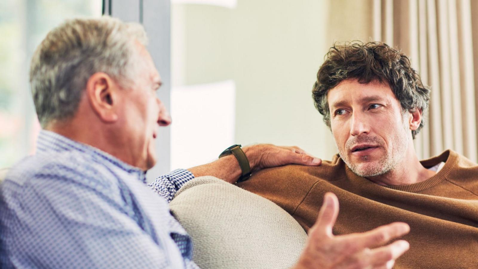 Men talking