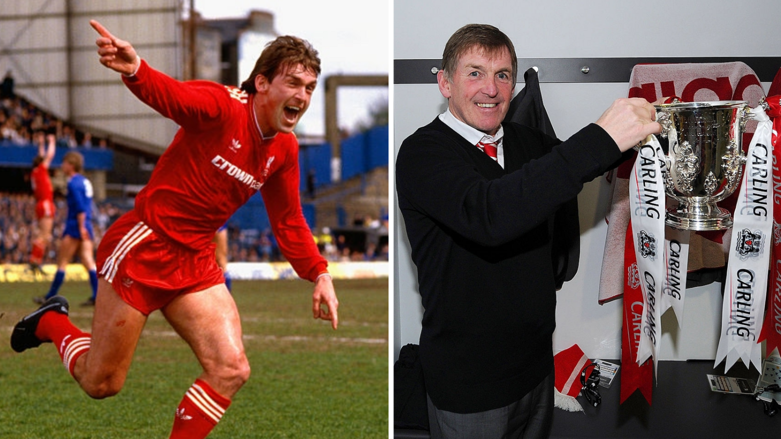 Kenny Dalglish as a player and manager at Liverpool