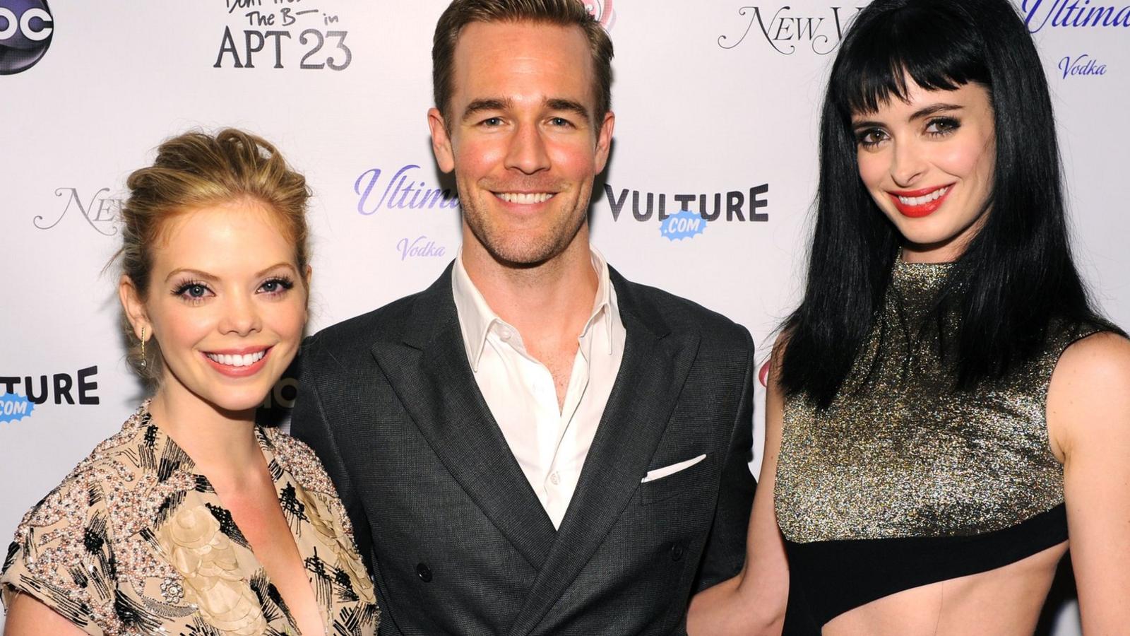 Dreama Walker, James Van Der Beek and Krysten Ritter