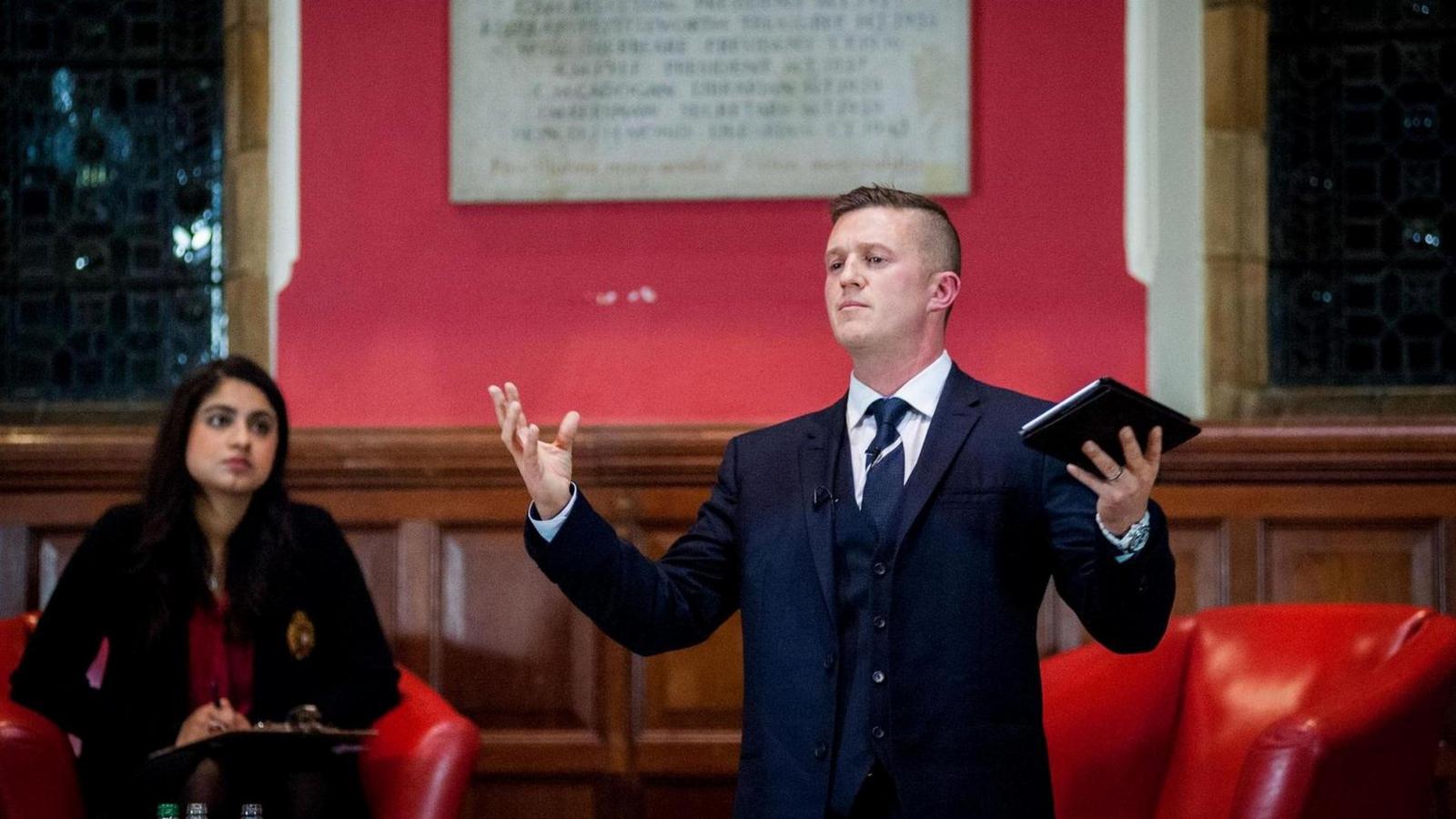 Tommy Robinson at the Oxford Union