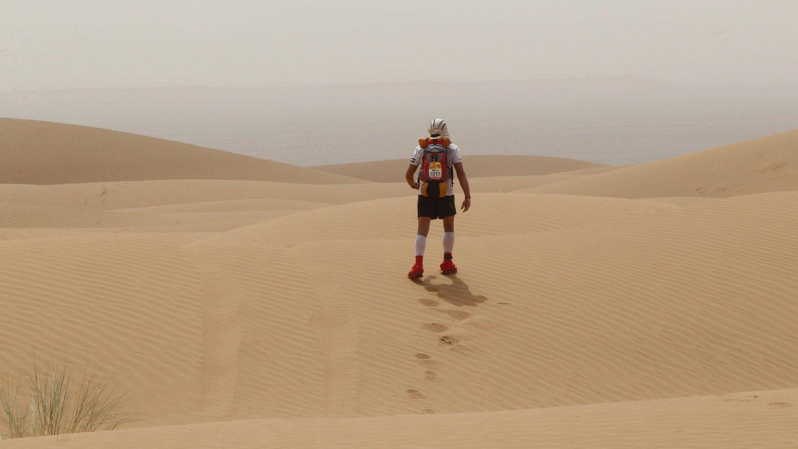 Runner in Marathon des sables