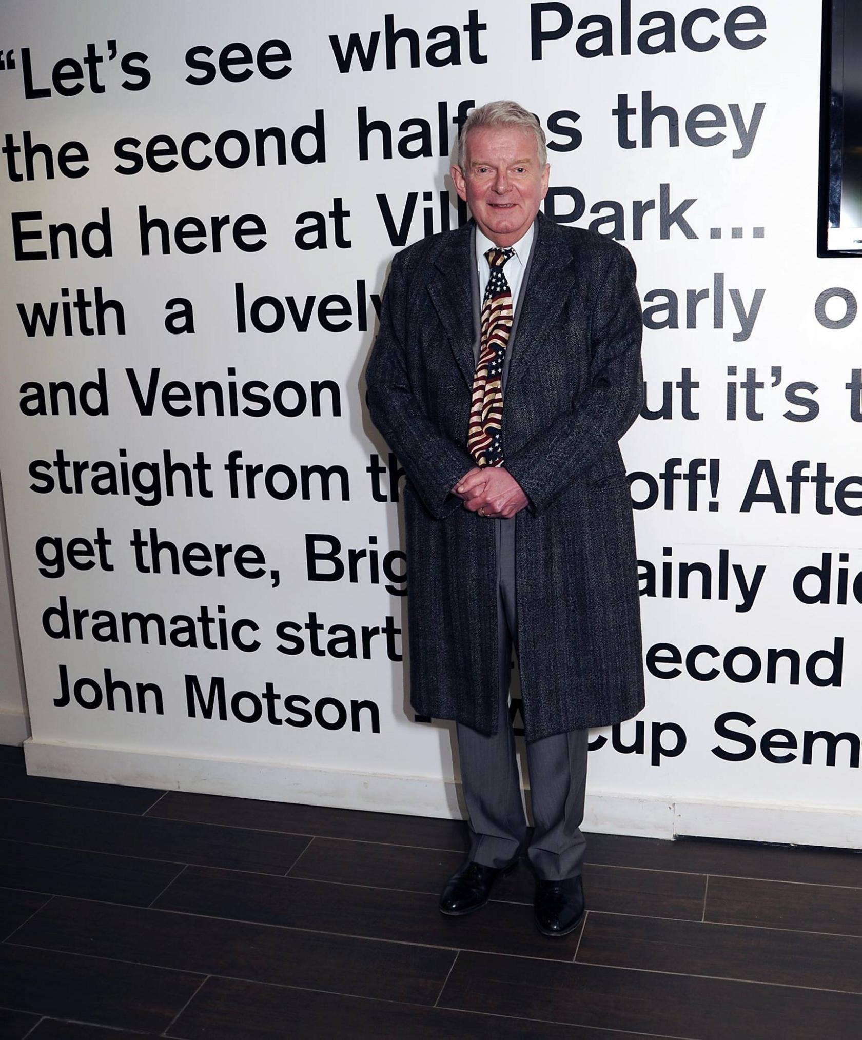 John Motson at Selhurst Park