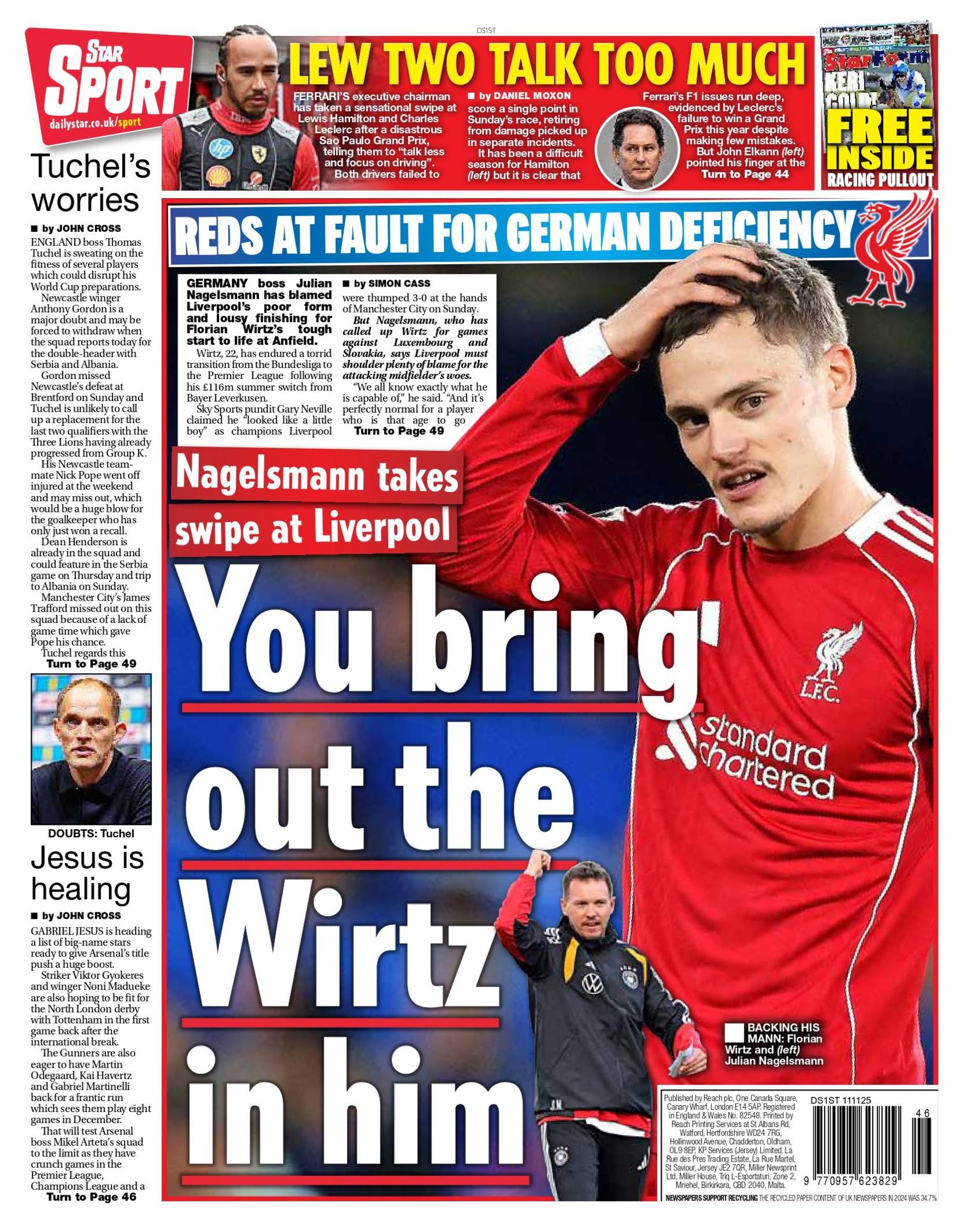 Daily Star back page
