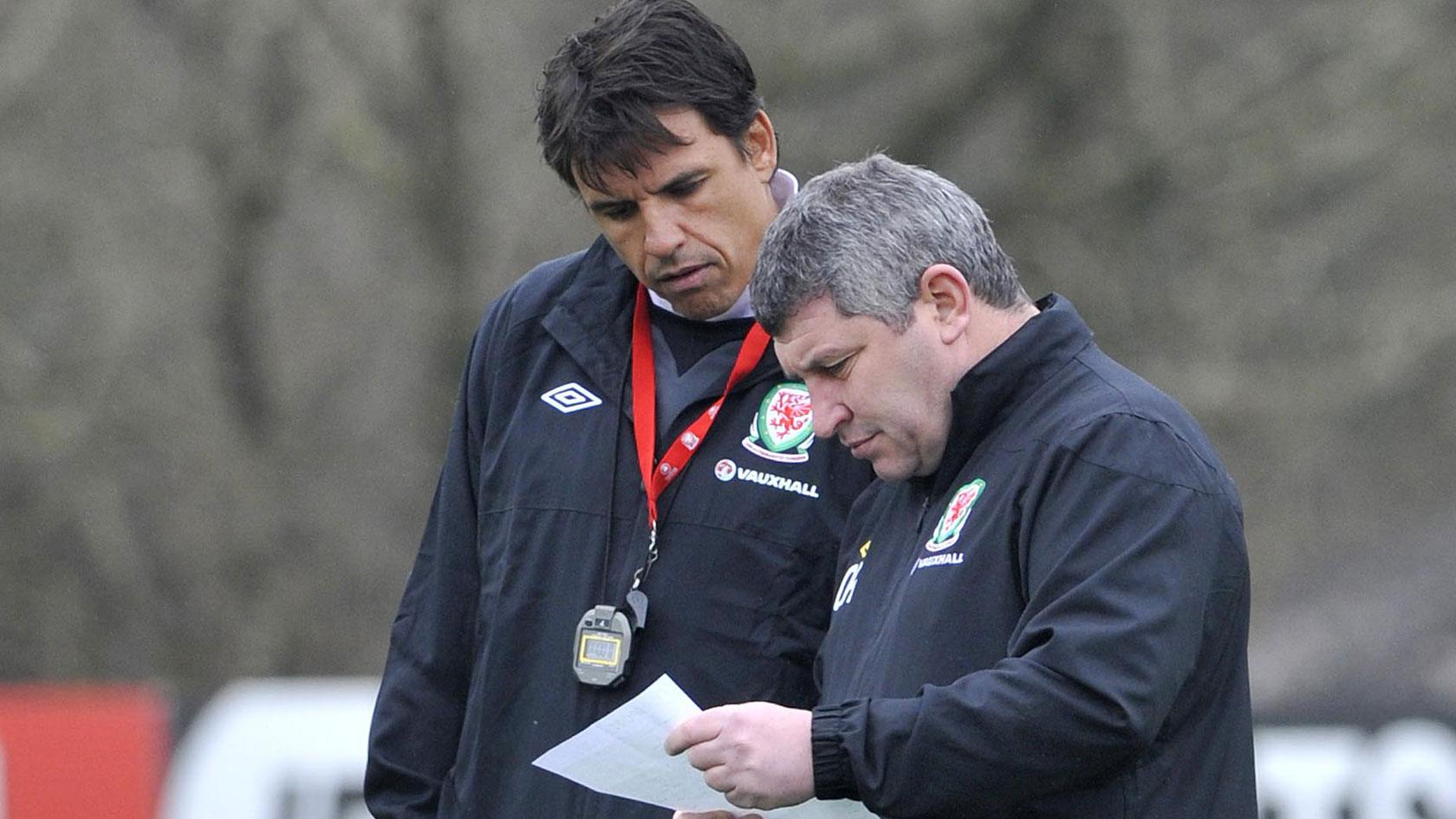 Chris Coleman and Osian Roberts