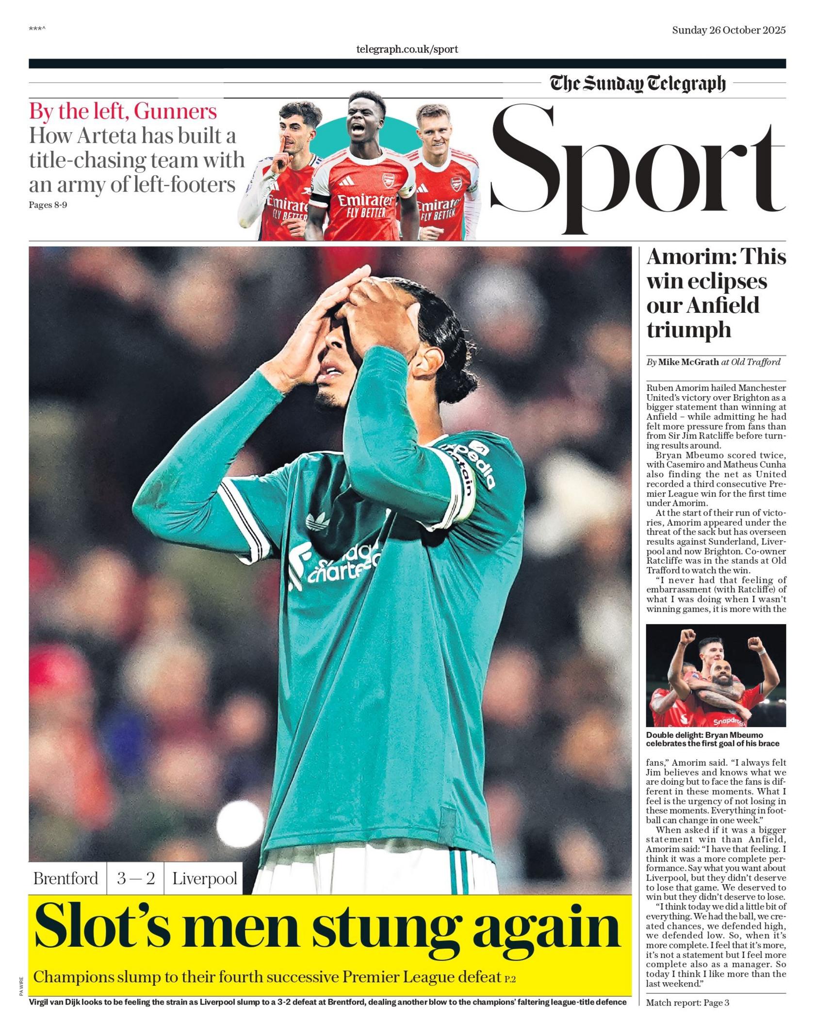 Telegraph sports section