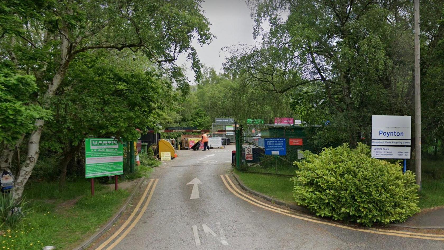 Poynton household waste recycling centre