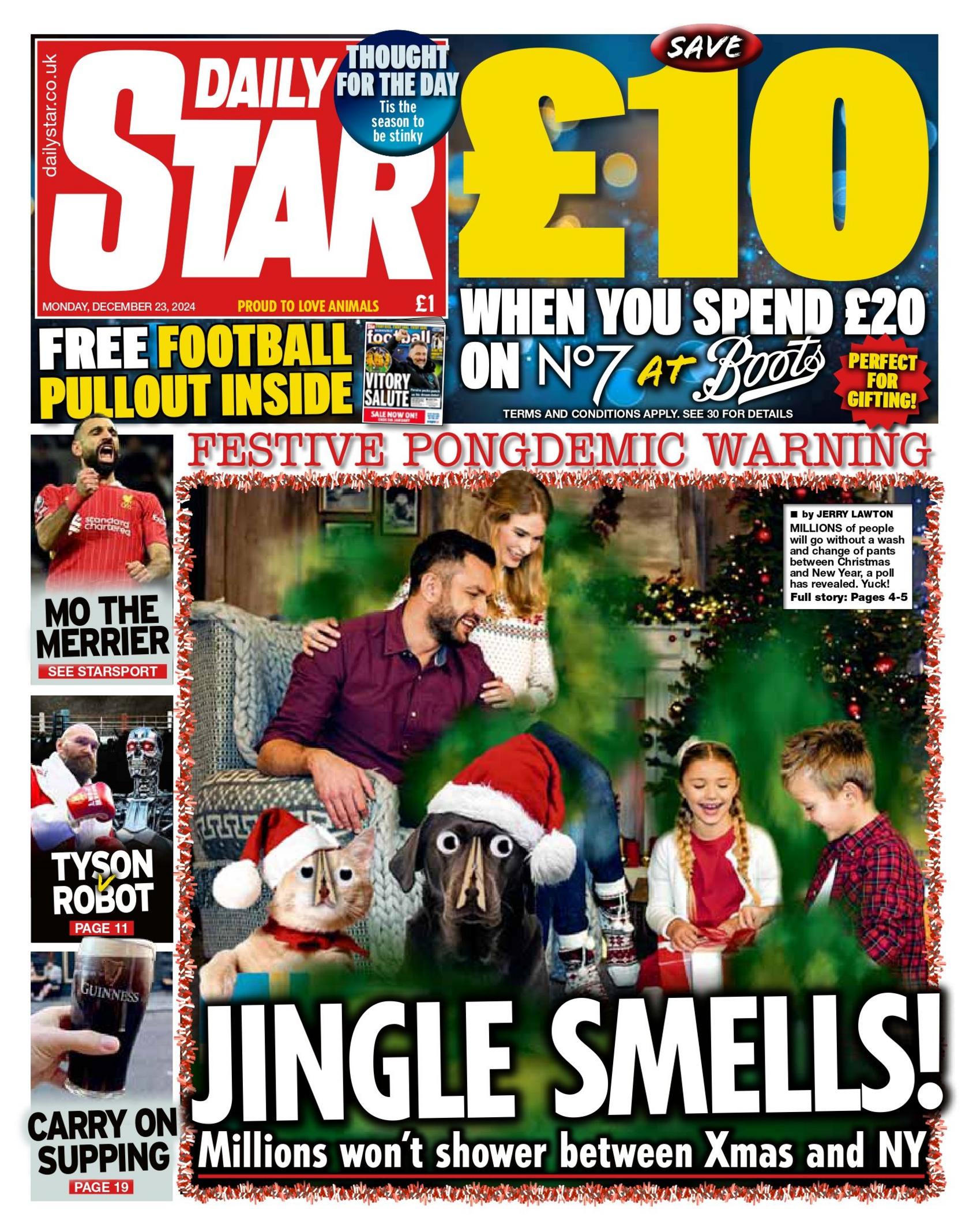 Daily Star front page