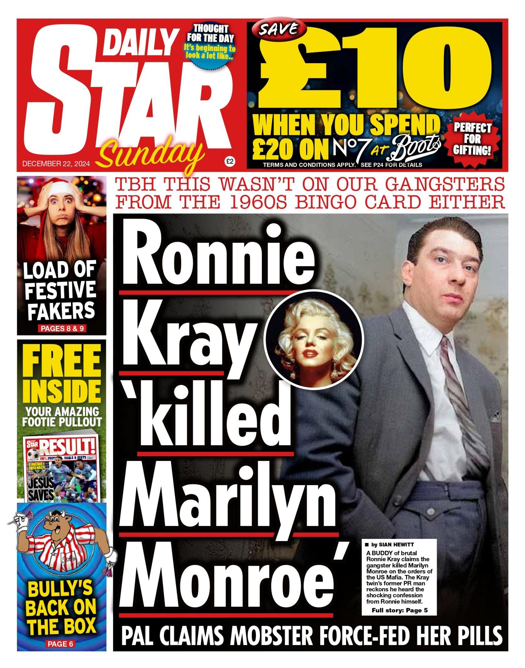 Daily star front page