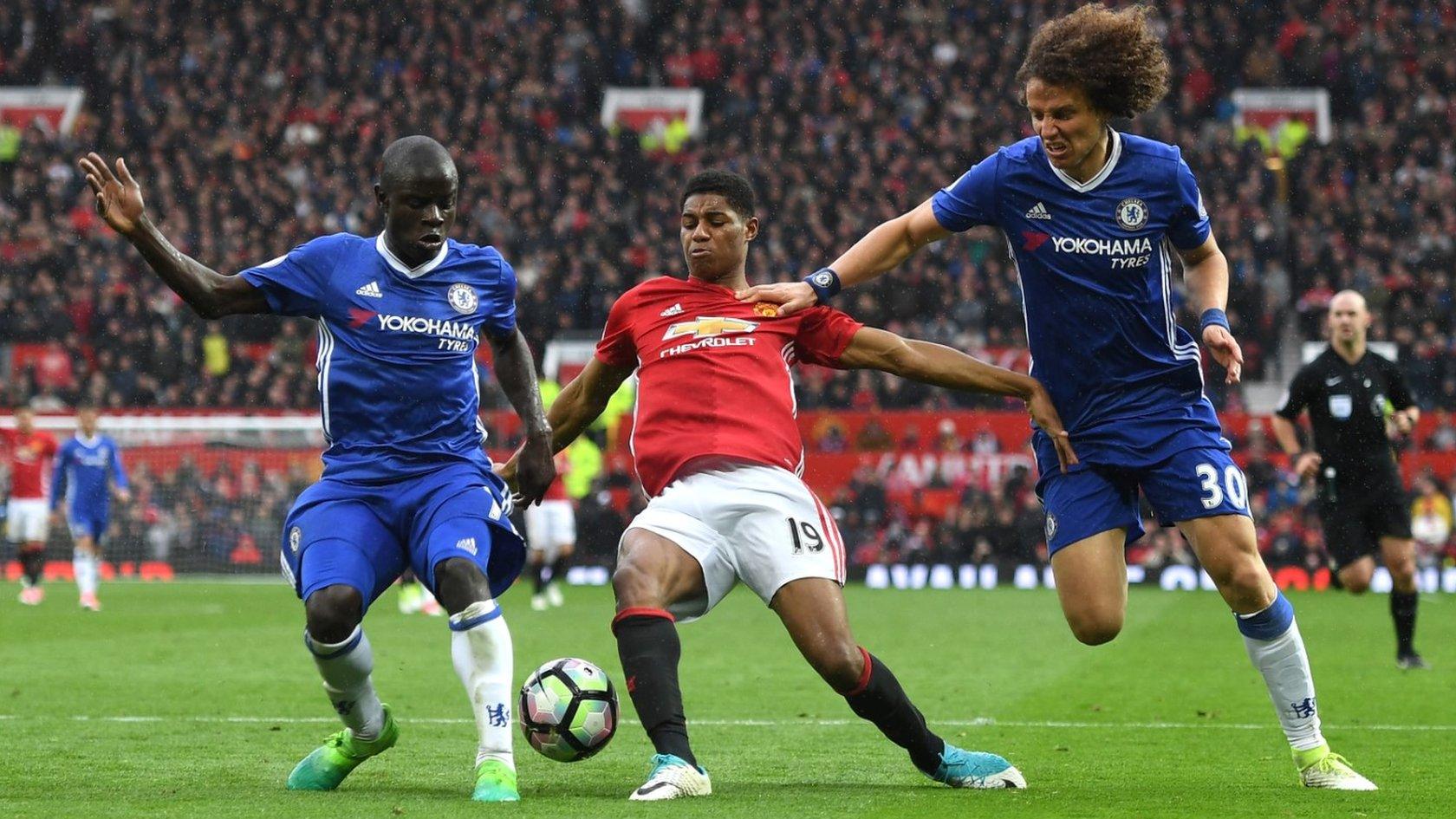 Manchester United v Chelsea in the Premier League