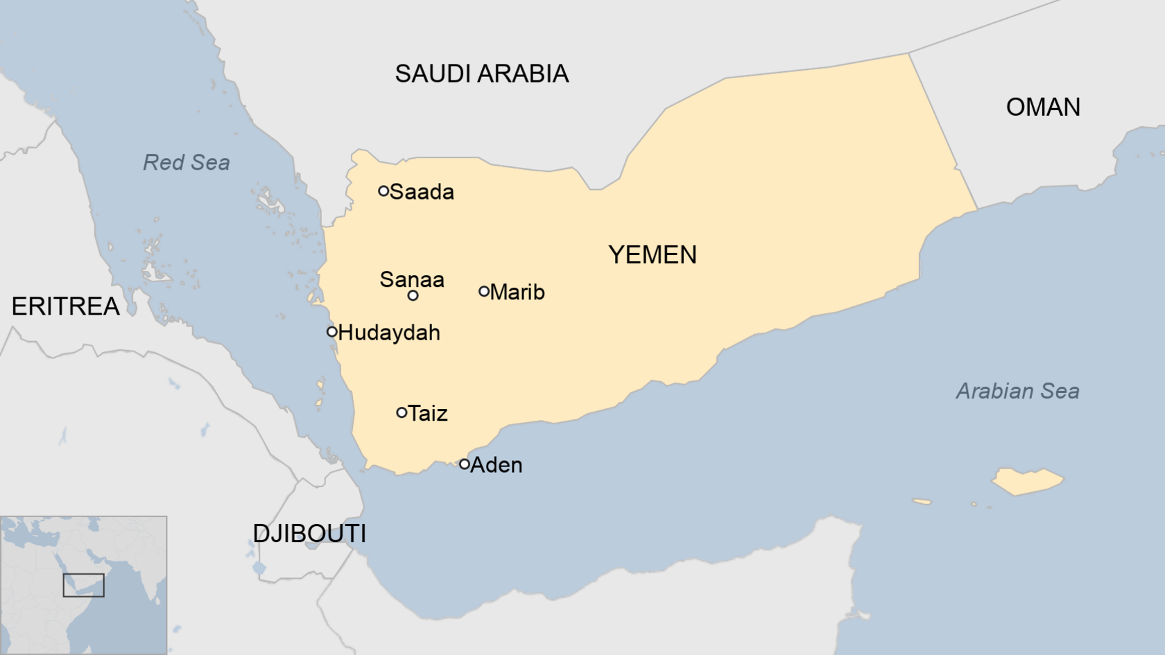 Map of Yemen