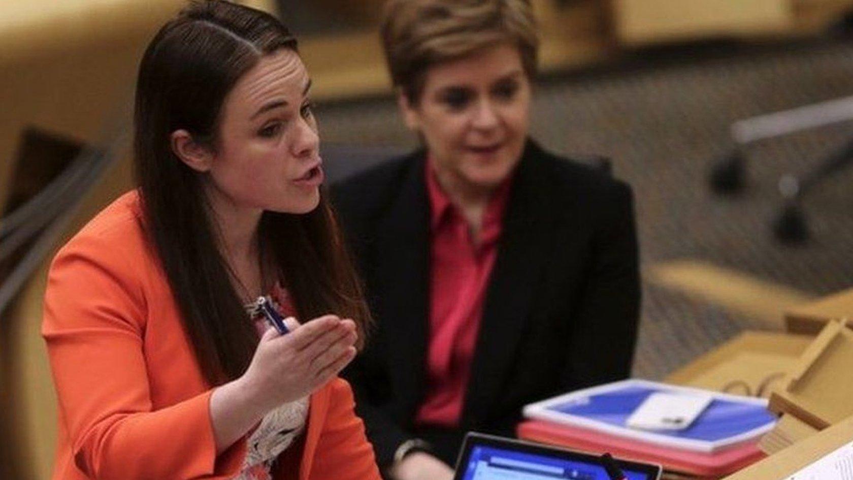 Finance Secretary Kate Forbes and First Minister Nicola Sturgeon