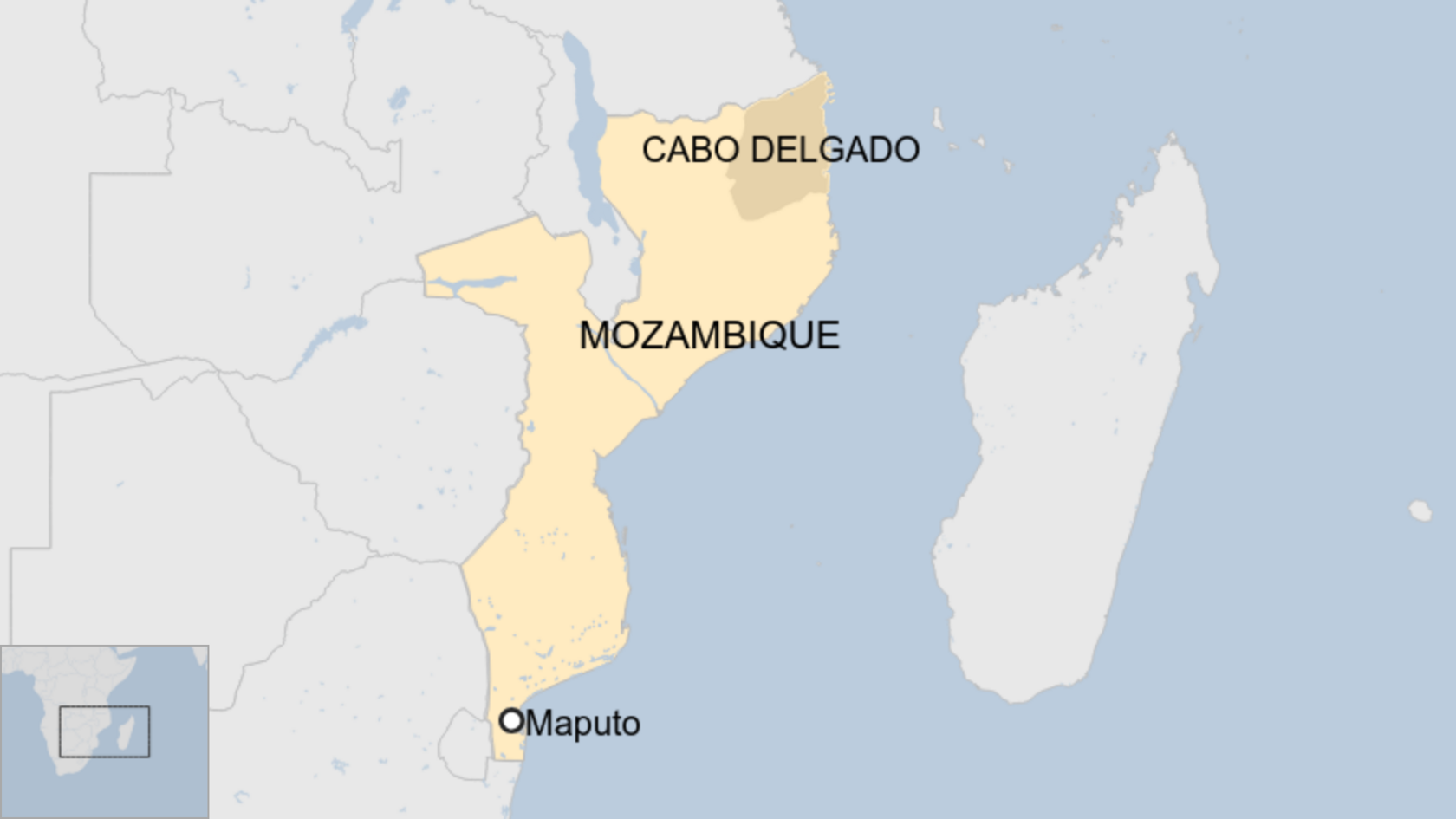 Map of Mozambique