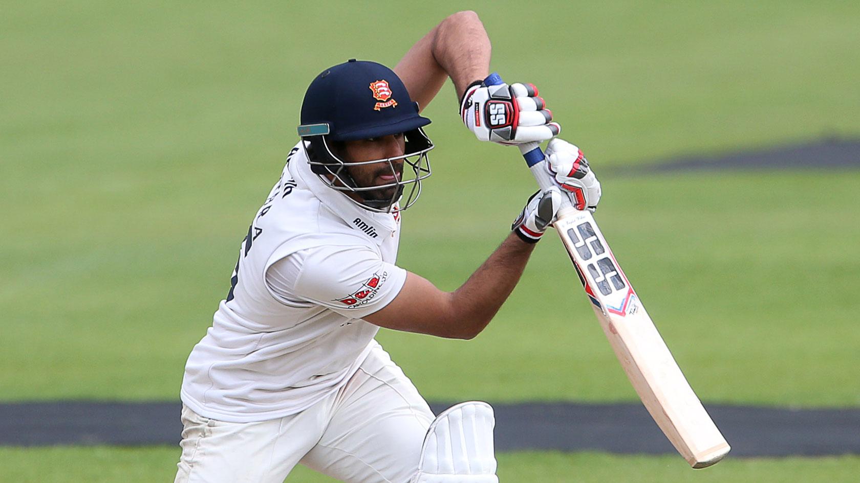 Ravi Bopara plays a stylish drive for Essex against Glamorgan on his way to 80