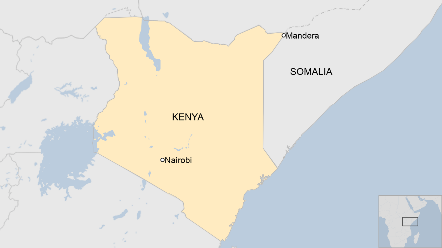 Map of Kenya