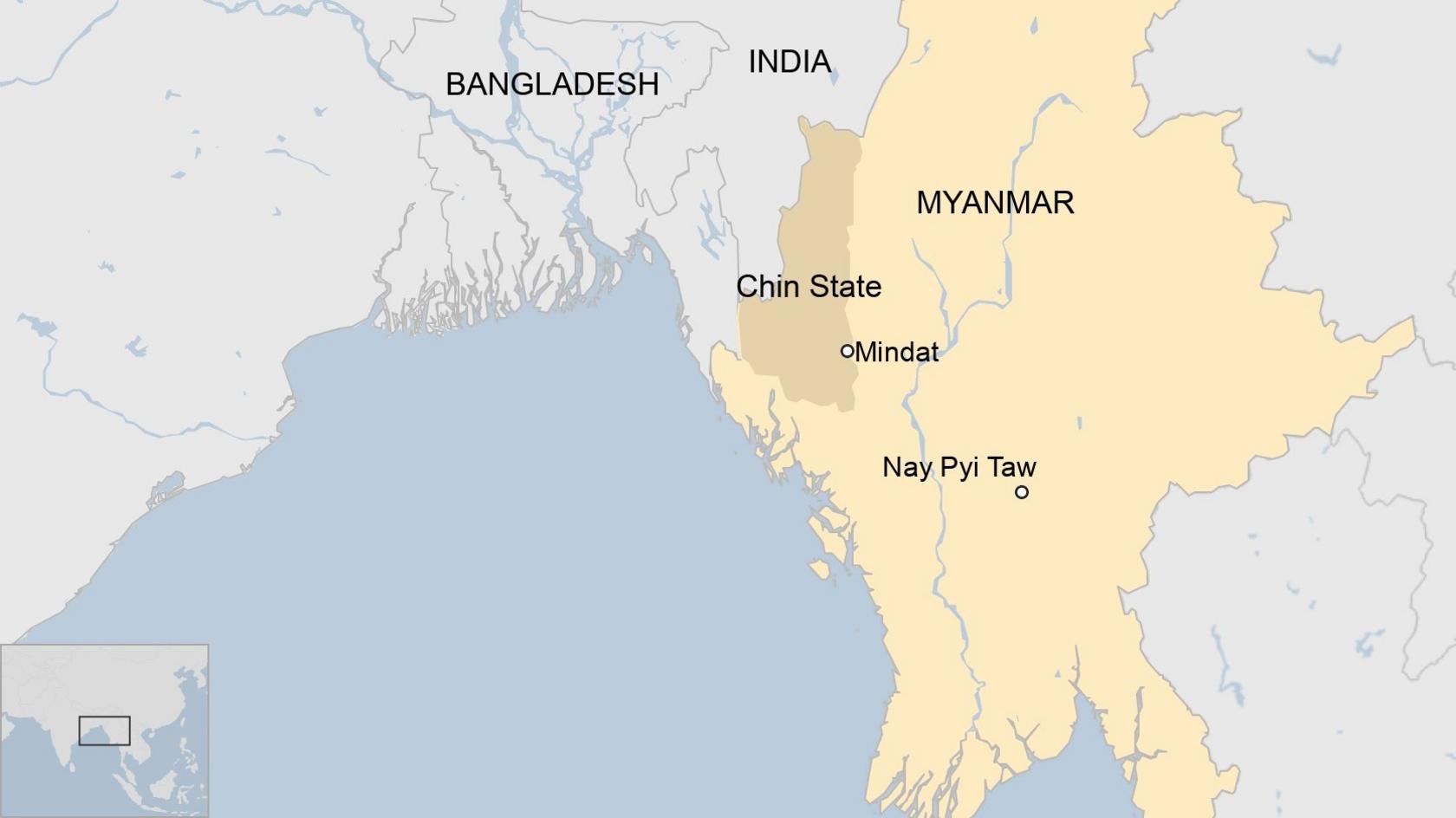 Myanmar map