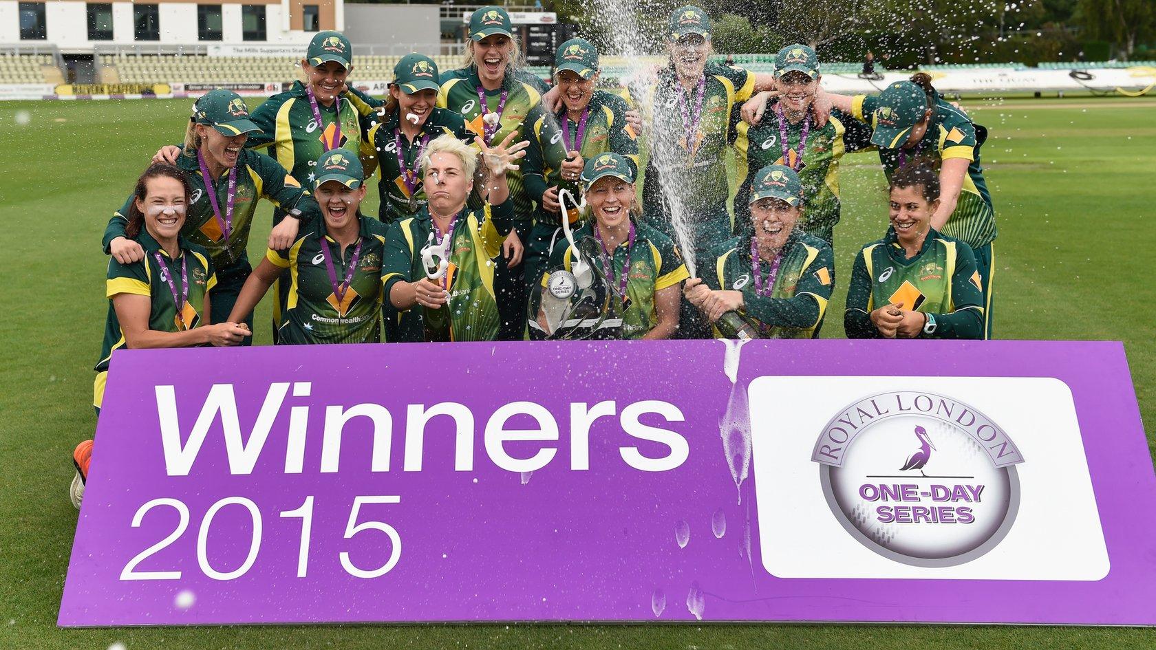 Australia team celebrate