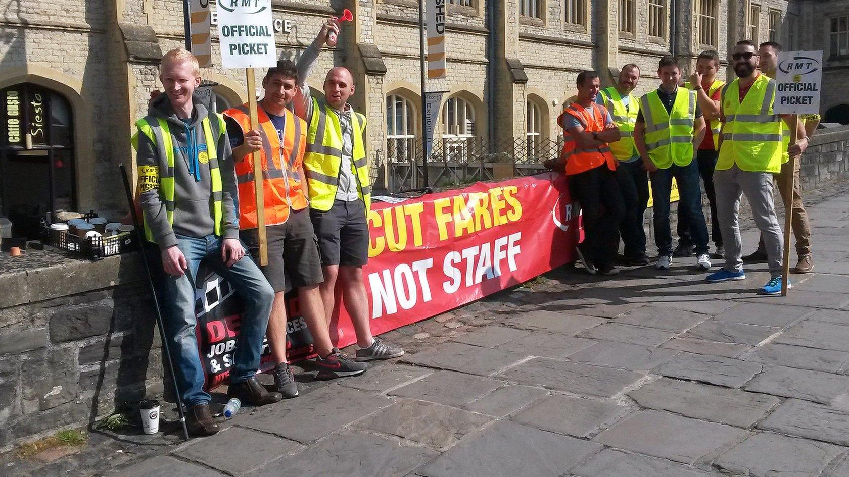 RMT picket line