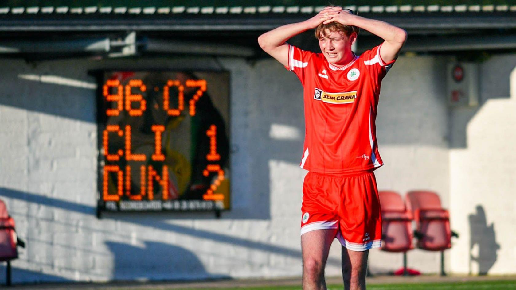 Brian Healy dejected at full-time