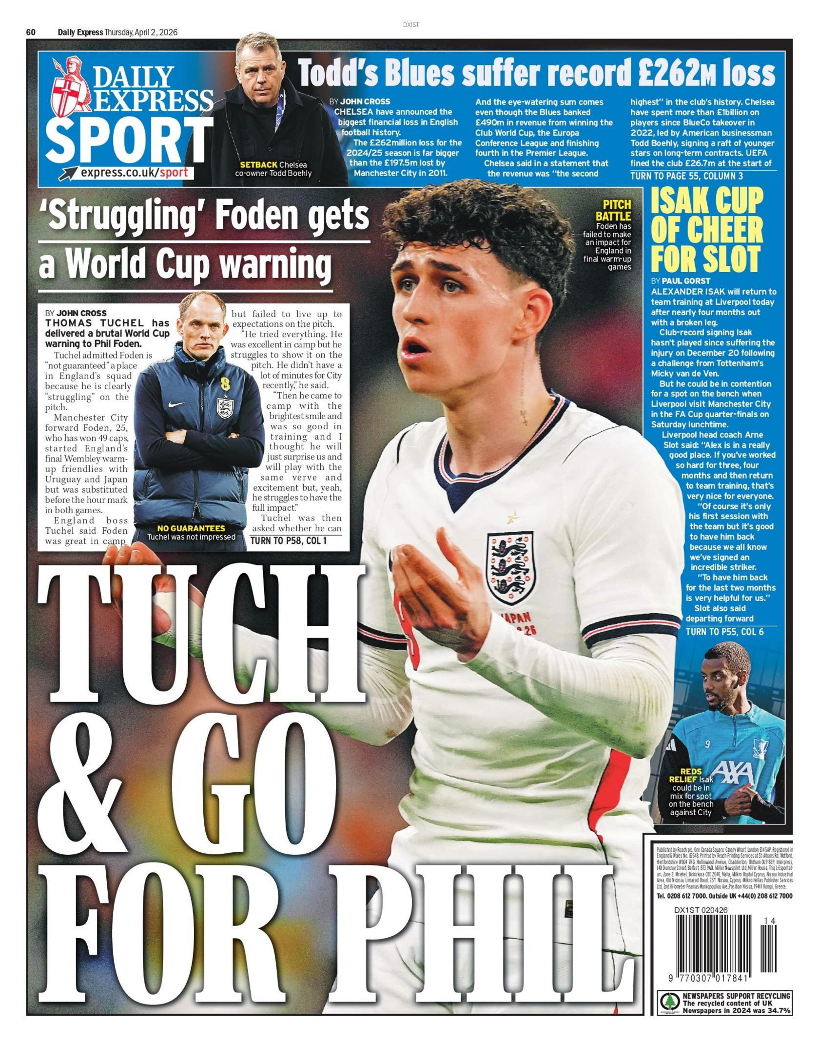 Express back page 