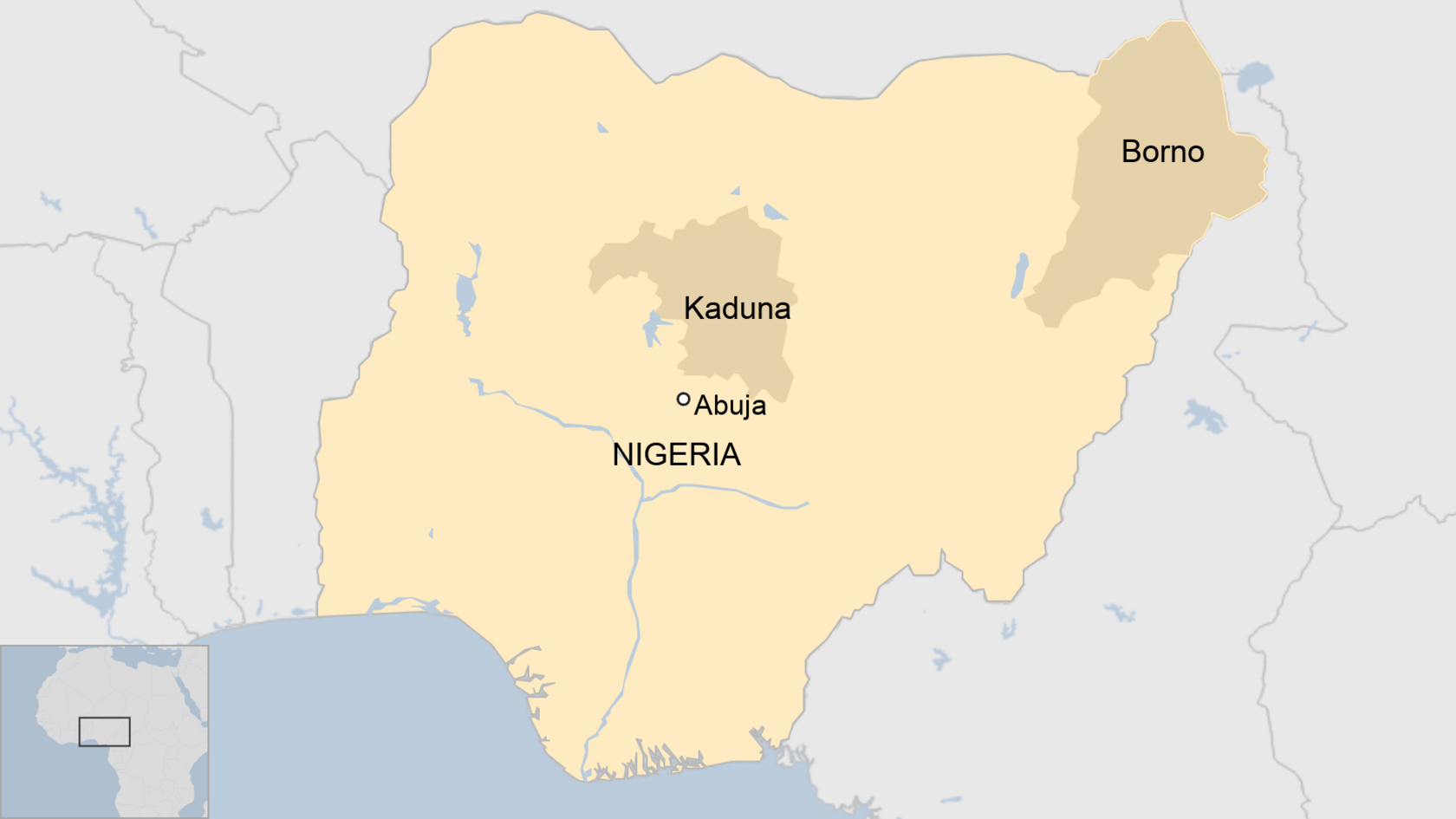 Map of Nigeria