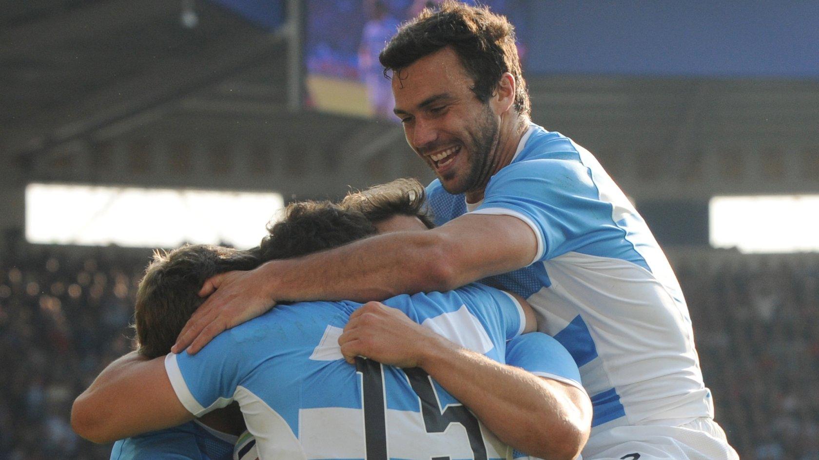 Argentina players celebrate